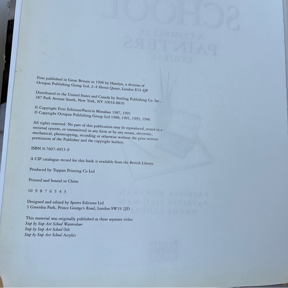 Art School Hardcover Book A Complete Painter’s Course - Picture 4 of 10